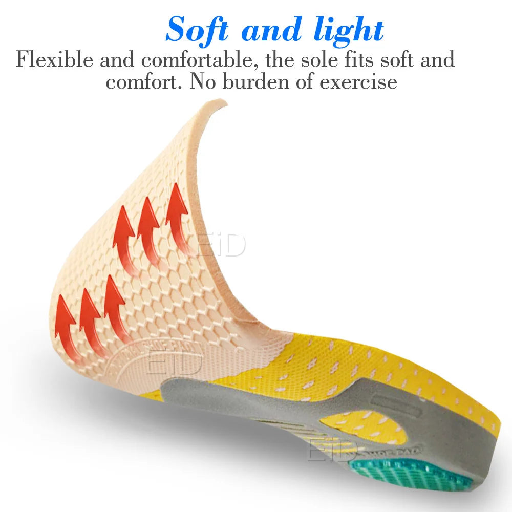 Noxwear - Premium Orthotic Gel Insoles Orthopedic Flat Foot Health Sole Pad For Shoes Insert Arch Support Pad For Plantar fasciitis Unisex