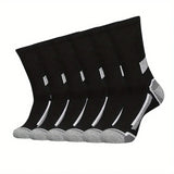 Noxwear - 6 Pairs of MEN'S Sports Socks, Sweat Absorbing, Comfortable and Breathable, Suitable for Basketball Training and Outdoor Running