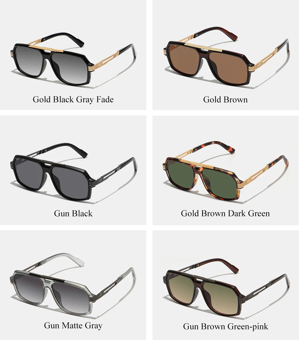 Noxwear - Ruiao Double-Bridge Pilot Sunglasses