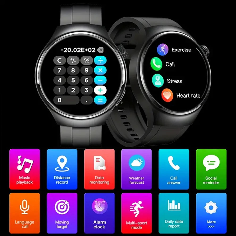 Noxwear - SENBONO Men's Smart Watch Heart Rate Blood Oxygen Monitor Bluetooth Call Multiple Sport Modes Voice Assistant Smartwatch for Men