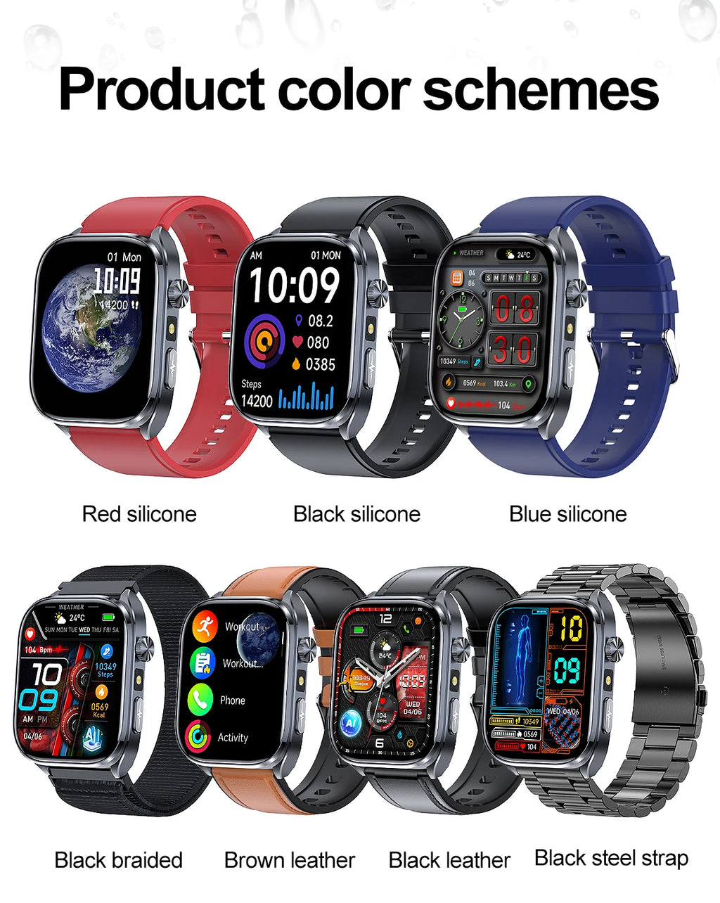 Noxwear - 2025 New Accurate ECG Smart Watch Heart Health Analysis Blood analysis Blood Lipid Blood Pressure BT call Smart Watches For Men