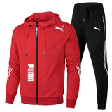 Noxwear-Men's Spring Autumn Tracksuit Set Long Sleeve Hoodie And Joggers 2-Piece Fitness Running Sportswear Casual Clothing