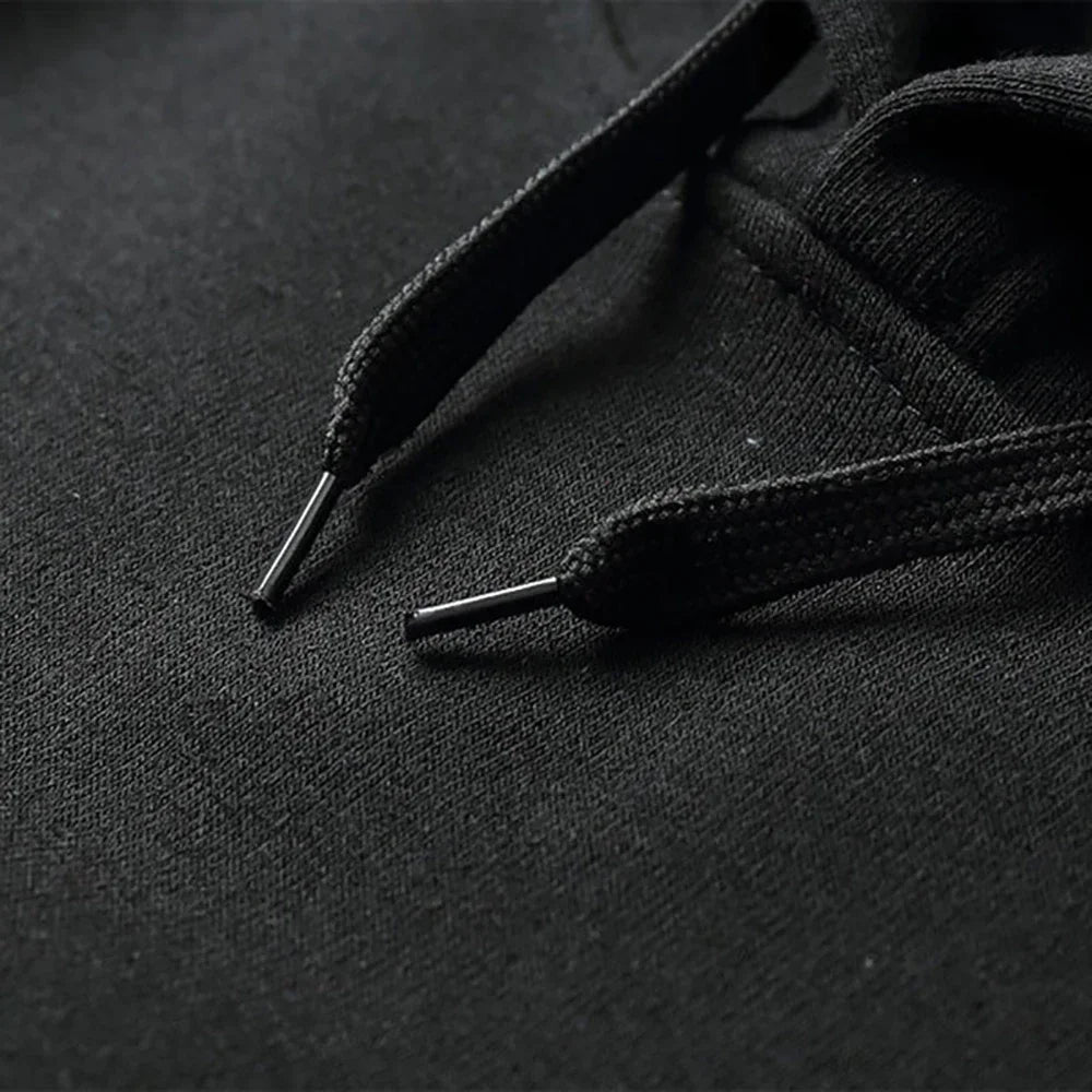 Noxwear-Japanese Anime Demon Slayer Hoodies for Men Akaza Manga Graphic Streetwear Pullover Hoody Long Sleeve Fleece Hooded Sweatshirt