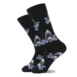 Noxwear - Cotton Happy Funny Socks Men Alien Planet Shark Crazy Design Sokken Unisex Novelty Dinosaur Crew Skateboard Calcetines Hombre