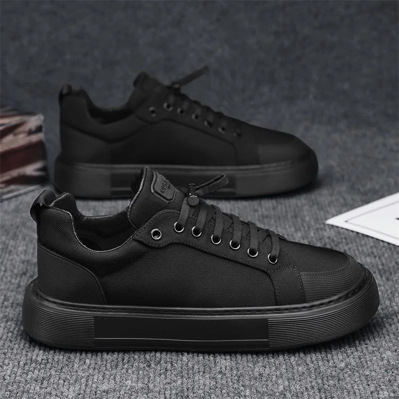Noxwear - Mens Canvas Shoes 2025 Summer New Comfortable Breathable Casual Board Shoes Platform Heightening Sneakers Men zapatillas hombre