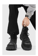 Noxwear - Handmade Men Boots Ankle Winter Leather Shoes Autumn Outdoor Hiking Boots Sneakers Hombres Botas High Top Footwear Anti Slip