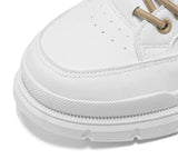 Noxwear - Winter Mens Warm Ankle Boots Fashion Versatile White Leather Shoes Outdoor Non-slip Sneakers for Man Motocycle Snows Boots Botas