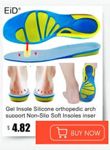 Noxwear - Premium Orthotic Gel Insoles Orthopedic Flat Foot Health Sole Pad For Shoes Insert Arch Support Pad For Plantar fasciitis Unisex