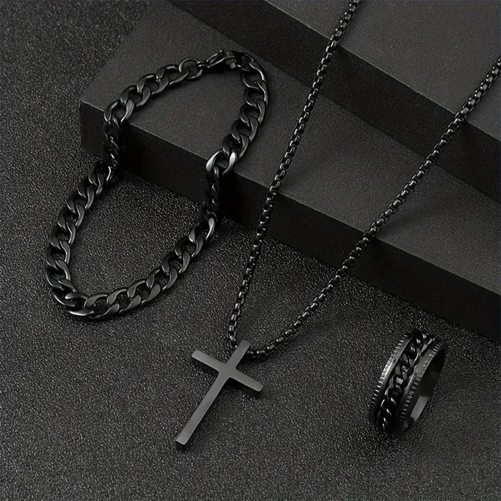 NoxWear - Cross Jewelry Set