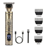 Noxwear - T9 LCD Electric Hairdresser Oil Shaving Head Electric Pusher Carving