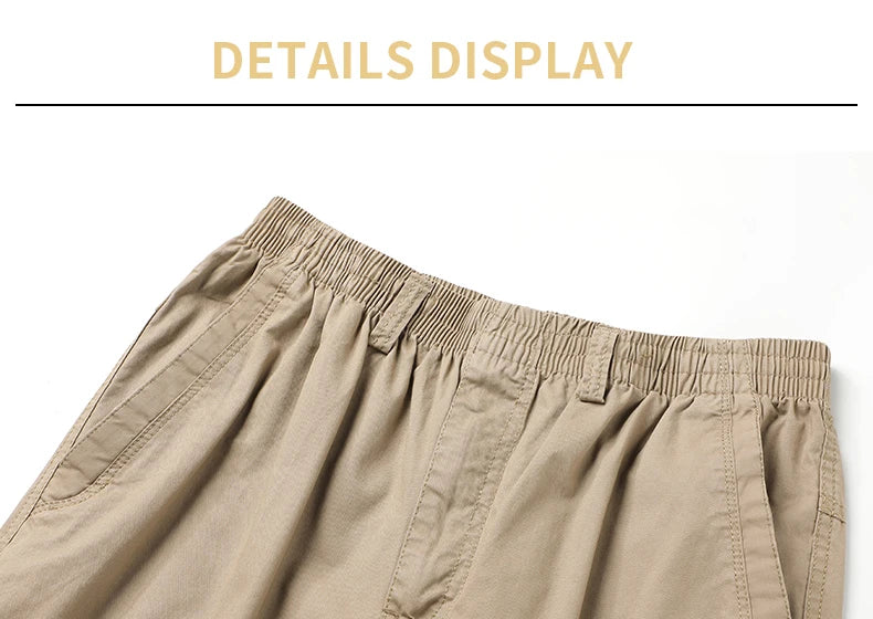 Noxwear - Men's Cargo Pants Summer Spring Cotton Work Wear New In Large Size 6XL Casual Climbing Joggers Sweatpants Hombre Autumn Trousers