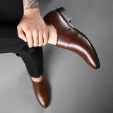 Noxwear - Oxfords Leather Shoes for Men Luxury Big Size 38-50 Men Dress Shoes
