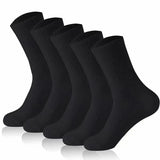 Noxwear - 5/10/20 Pairs Neutral Solid Color Round Neck Socks Spring Autumn Sweat Absorbing Breathable Comfortable All-season Sports Socks