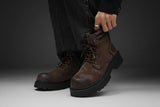 Noxwear - Handmade Men Boots Ankle Winter Leather Shoes Autumn Outdoor Hiking Boots Sneakers Hombres Botas High Top Footwear Anti Slip