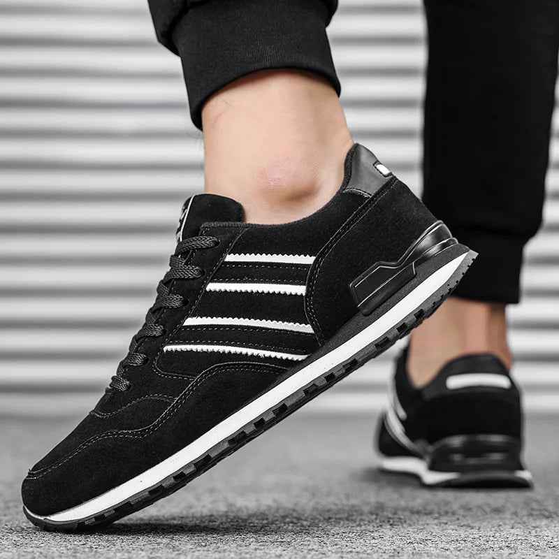 Noxwear - Artificial Leather Men Causal Shoes Male Spring Men Casual Light Shoes Sneakers Lac-up Flats Breathable Outdoors Sapato
