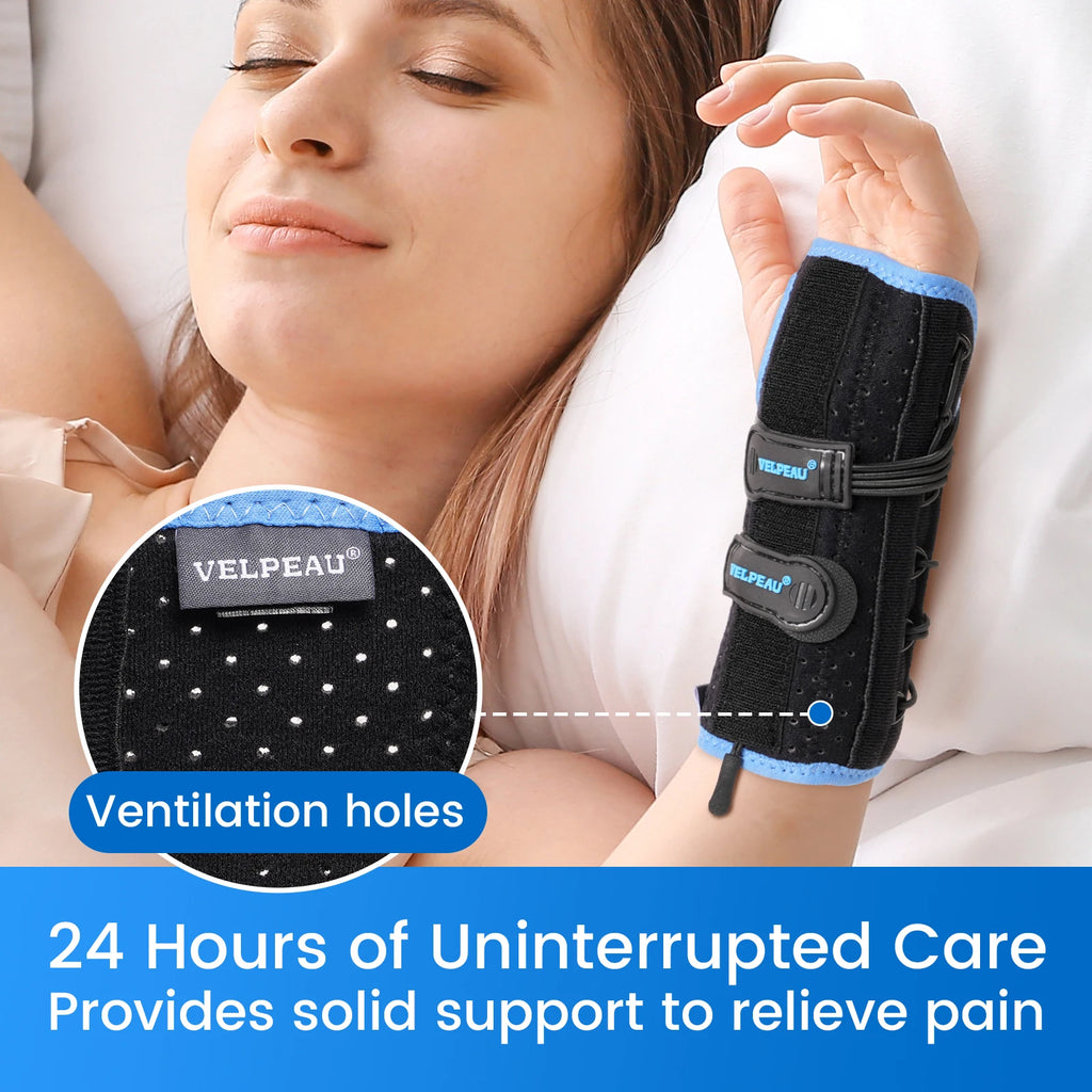 Noxwear - VELPEAU Wrist Brace for Carpal Tunnel, Arthritis, Tendonitis, Sprain, Injuries and Pain Relief, Wrist Splint for Women Men