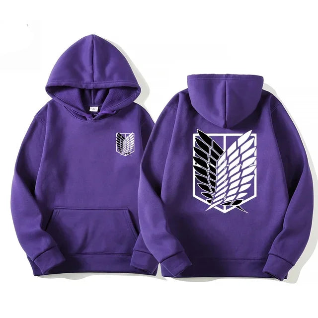 Noxwear-Japan Anime Attack on Titan Men Hoodies Spring Autumn Hip Hop Casual Pullover Top Hoodie Fashion Sweatshirts Jogging Sportswear