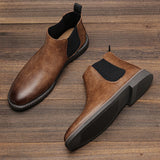 Noxwear - 2026 Men Chelsea Boots Ankle Boots For Men Retro Comfortable Brand Retro Fashion