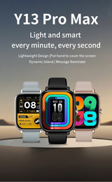 Noxwear - LAXASFIT 2026 New Y13 Pro Max Smart Watch Gift Full Touch Screen Sports Fitness Watch Bluetooth Talk Digital Smartwatch