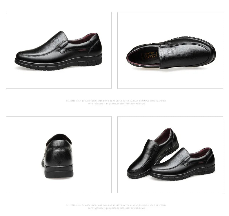 Noxwear - Summer New Men Leather Shoes soft soled