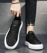 Noxwear - Mens Canvas Shoes 2025 Summer New Comfortable Breathable Casual Board Shoes Platform Heightening Sneakers Men zapatillas hombre