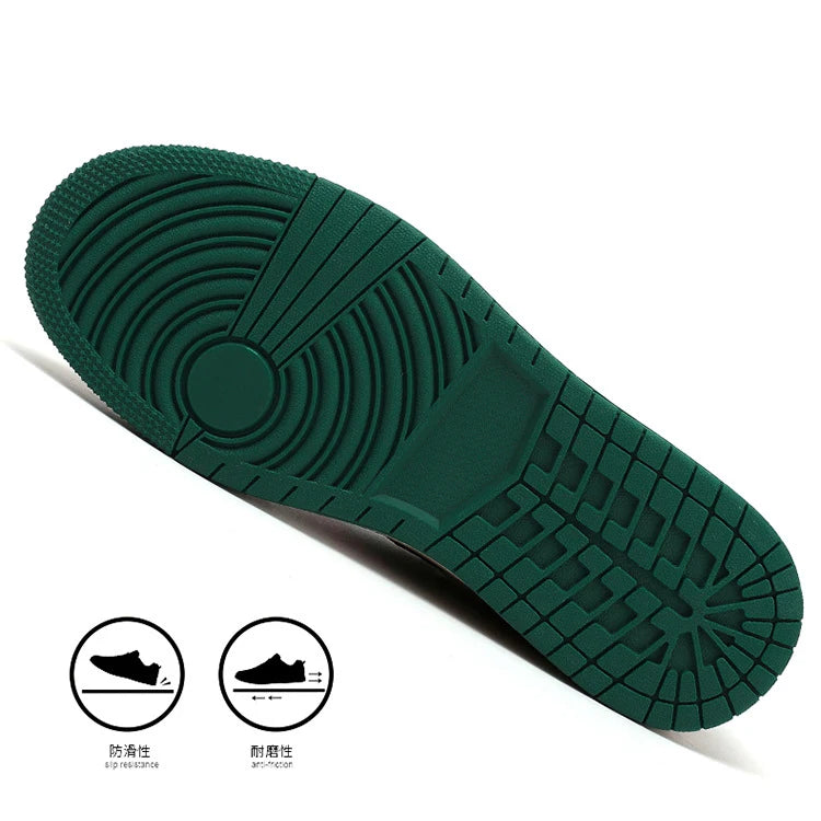 Noxwear - Spring Shoes for Men Canvas Casual Shoes Trend Print Cool Flat Skateboard Shoes Lace-up Sneaker Big Size