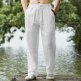 Noxwear - Men's Beach Pants Joggers  Streetwear Cotton Linen Sweatpants Casual Pants Hawaiian Vacation Loose Summer Long