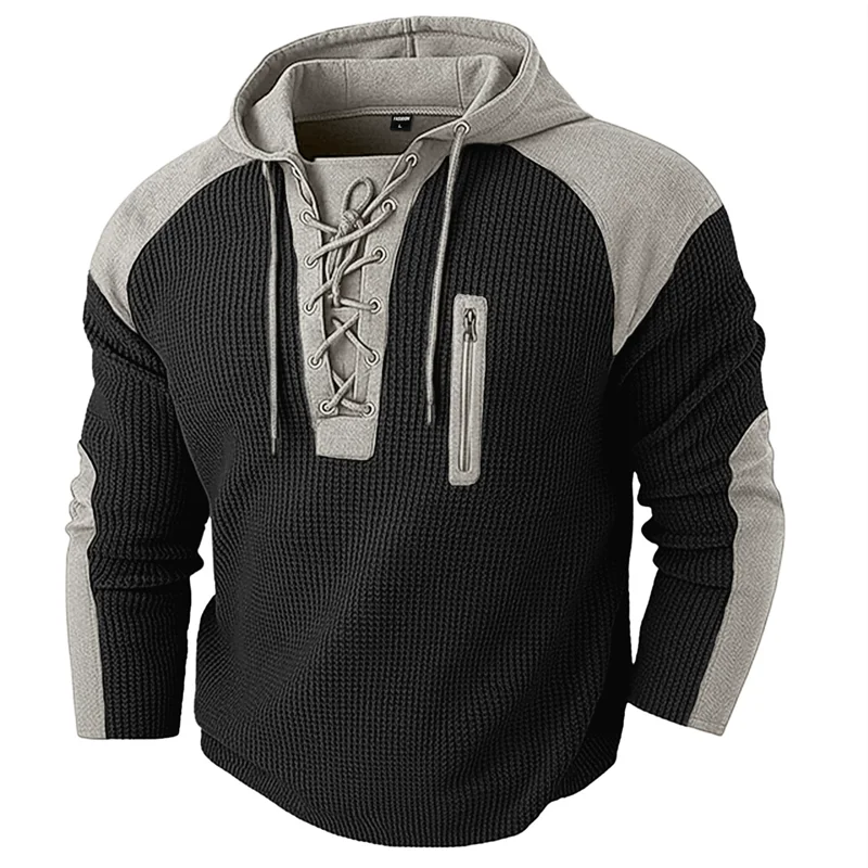 Noxwear - Vintage Patchwork Pullover Hoodie
