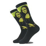 Noxwear - Cotton Happy Funny Socks Men Alien Planet Shark Crazy Design Sokken Unisex Novelty Dinosaur Crew Skateboard Calcetines Hombre