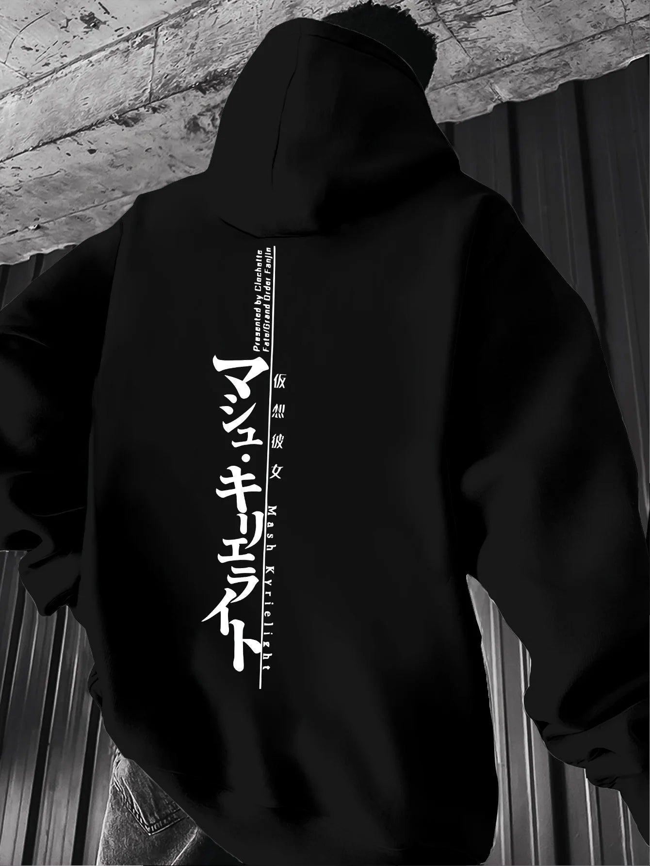 Nowear - Minimalist Japan Text Men Women Pullover Hoodie Street Harajuku Y2K Retro Trendy Sport Loose Autumn Winter Longsleeve Sweatshirt