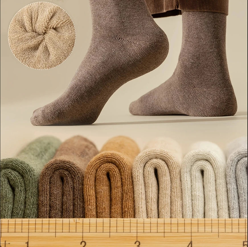 Noxwear - 10/5/3pairs Breathable Con Sports Stockings Men Bamboo Fiber Autumn and Winter Men Socks Sweat Absorption Deodorant.
