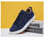 Noxwear - Autumn New Shoes for Men Suede Leather Casual Shoes Fashion Flat Skateboard Shoes Youth Cool Sneaker