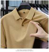 Noxwear - Men's 100% Cotton Polo Shirt - Summer Casual Breathable Tee,19 Colors,Ideal for Golf and Sports,Business Casual,Silk-Like Finish