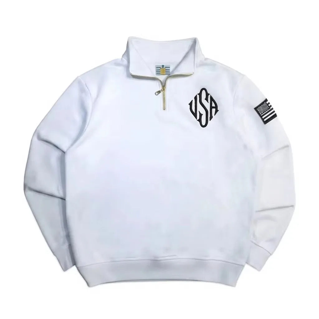 Noxwear - Y2K Quarterzip Embroidery Hoodie