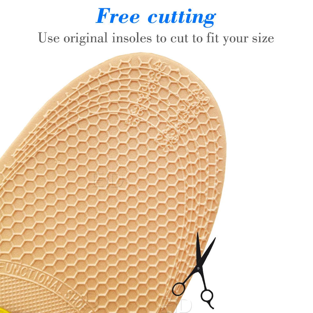 Noxwear - Premium Orthotic Gel Insoles Orthopedic Flat Foot Health Sole Pad For Shoes Insert Arch Support Pad For Plantar fasciitis Unisex