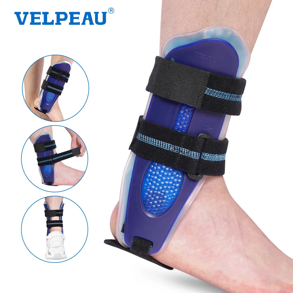 Noxwear - VELPEAU Ankle Splint Brace for Foot Support, Fracture and Sprain, Adjustable Stirrup Ankle Immobilizer, Two Models Can be Choose
