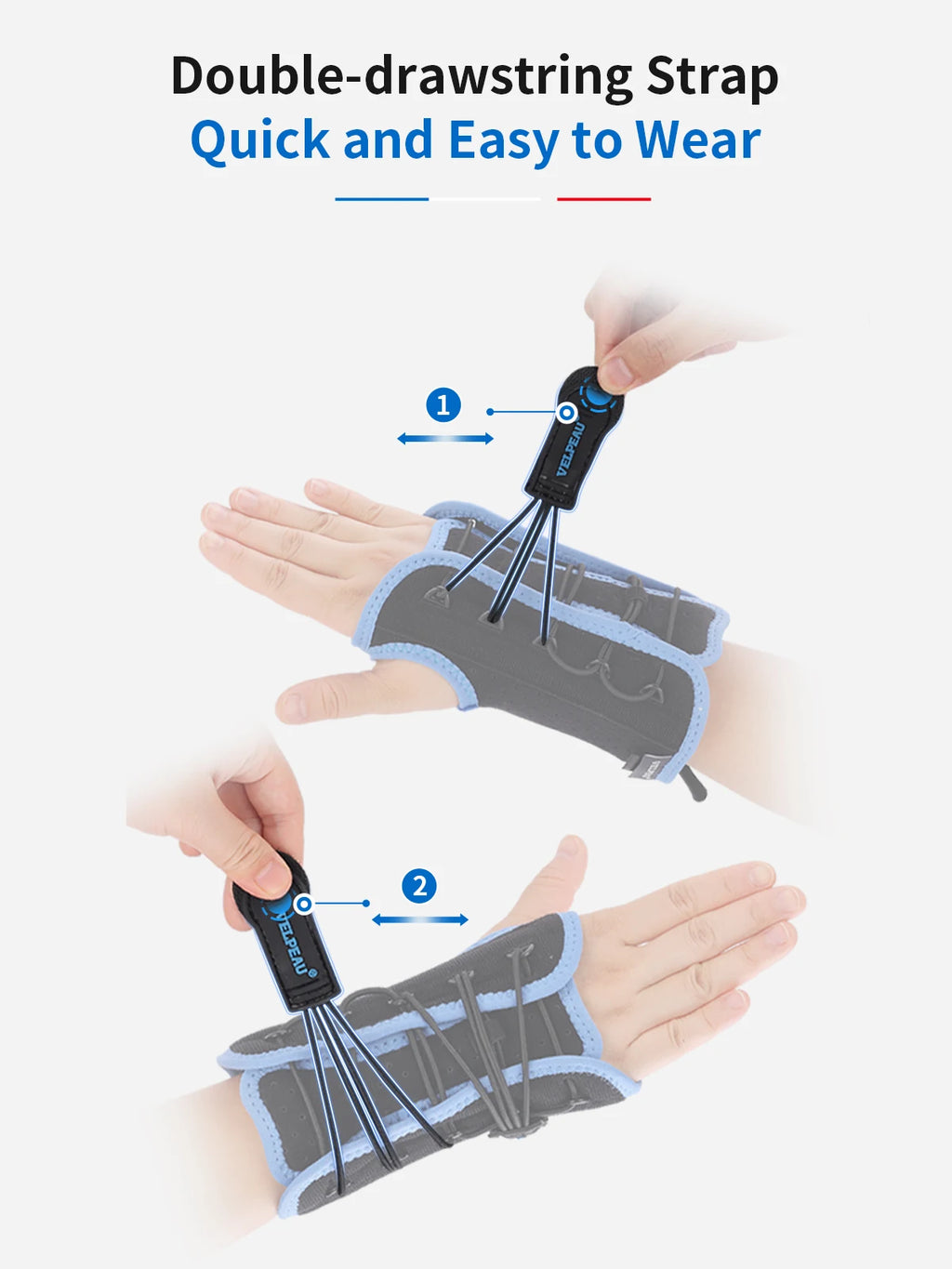 Noxwear - VELPEAU Wrist Brace for Carpal Tunnel, Arthritis, Tendonitis, Sprain, Injuries and Pain Relief, Wrist Splint for Women Men