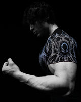 Noxwear - GYM T-shirt Men's Dark Gothic Print Muscle Tee  High Elasticity And Quick Drying Exercise For Bodybuilding Training 2025 Summer