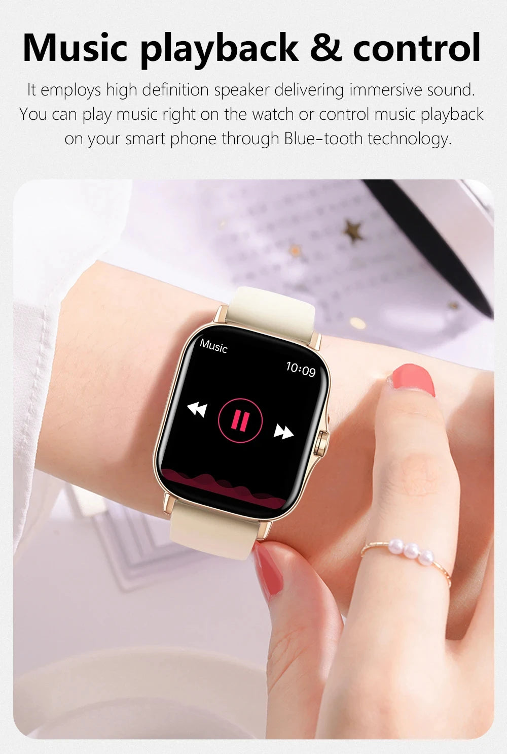 Noxwear - KESHUYOU New Bluetooth Call Smart Watch Information Push Men Women Health Monitoring Watch Pedometer Smart Watch For Android IOS