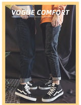Noxwear - Spring New Shoes for Men Women Canvas Casual Shoes High Tops Flat Skateboard Vulcanized Shoes Lovers Cool Lace-up Sneaker