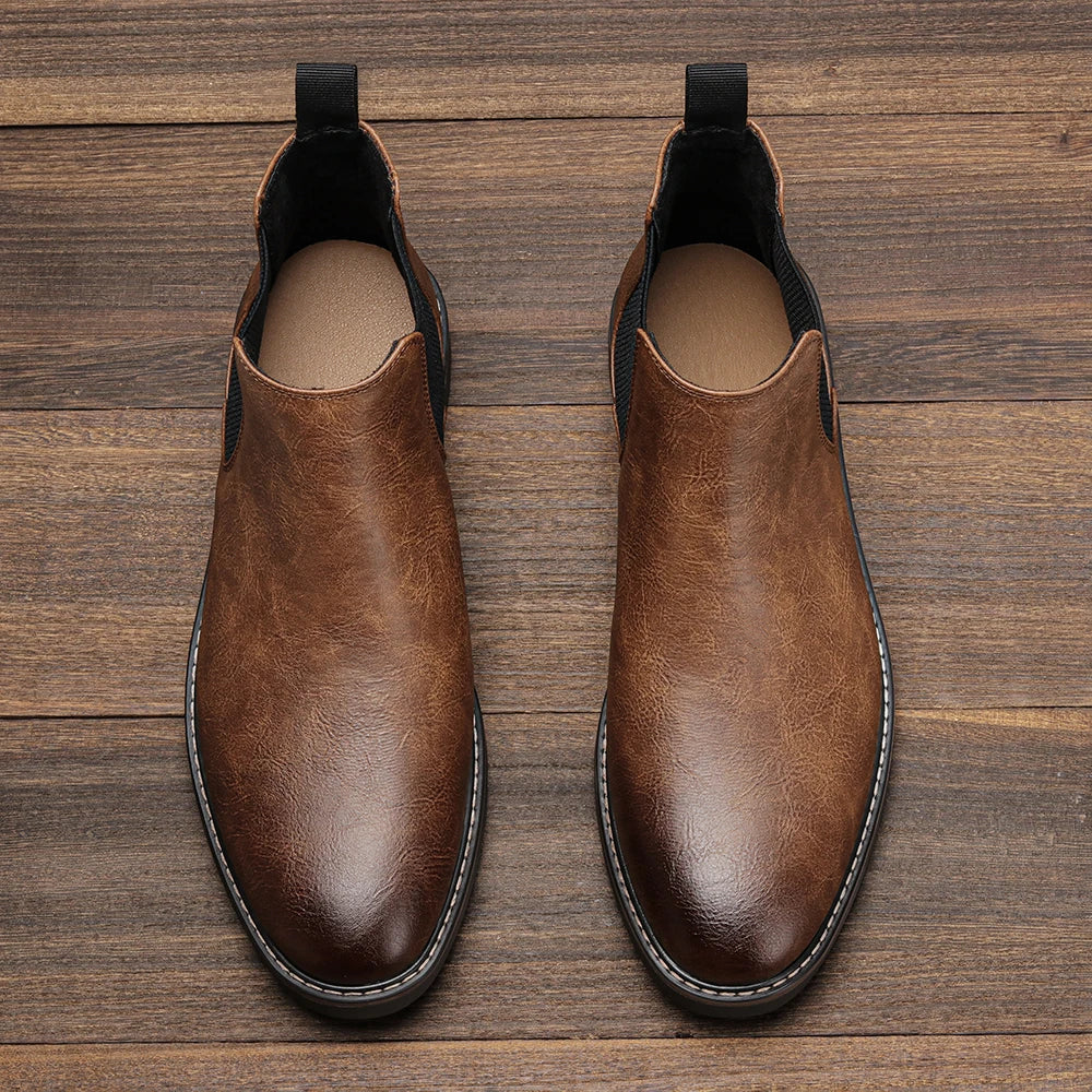Noxwear - 2026 Men Chelsea Boots Ankle Boots For Men Retro Comfortable Brand Retro Fashion