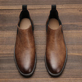 Noxwear - 2026 Men Chelsea Boots Ankle Boots For Men Retro Comfortable Brand Retro Fashion