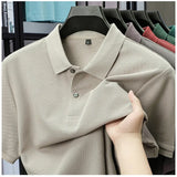Noxwear - Men's 100% Cotton Polo Shirt - Summer Casual Breathable Tee,19 Colors,Ideal for Golf and Sports,Business Casual,Silk-Like Finish