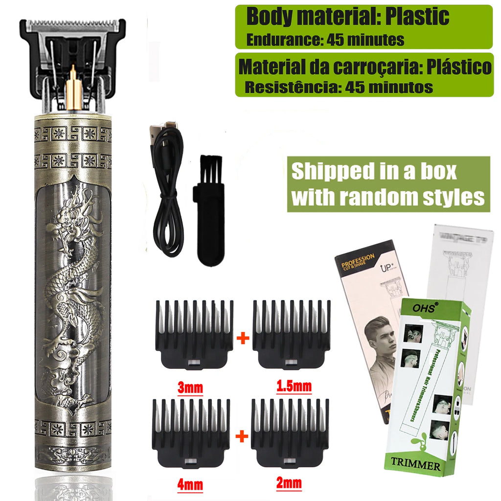 Noxwear - T9 Hair Clipper Repair Beard Shaving Body Hair Trimmer Clippers Electric Machine Men Haircut Machine 0mm Barber Shaver