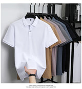 Noxwear - Men's 100% Cotton Polo Shirt - Summer Casual Breathable Tee,19 Colors,Ideal for Golf and Sports,Business Casual,Silk-Like Finish