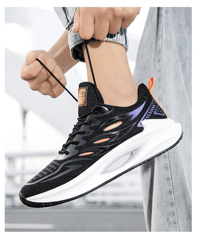 Noxwear - Men's Breathable Sports Shoes Spring New Mesh Casual Fashion Versatile Trendy Men's Shoes Summer Running Shoes Suitable for Outdoor Sports