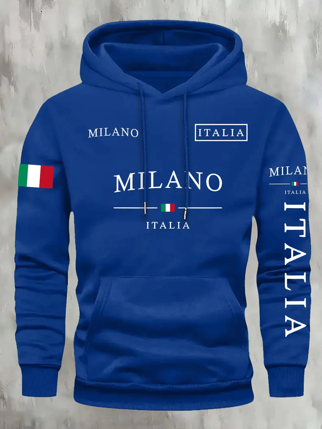Noxwear - ITALIA MILANO Men Women Hoodie Outdoor Street Casual Sports Vacation Trend Spring Autumn Winter Couple Sweatshirt Top Clothing