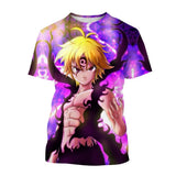Noxwear - Summer Hot selling Anime Character Creative Design 3D Printing Cool and Personalized Fashion T-shirt