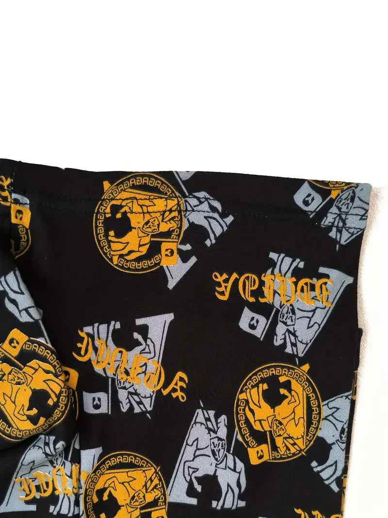Noxwear - 4pcs/set Men's Underwear Sexy Boxer Antibacterial Breathable Retro Print Men Boxer Shorts Boys Thin Flat Corner Panties