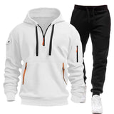 Noxwear-Sweatshirt set for autumn and winter outdoor sports and fitness trend hooded sweatshirt casual pants set
